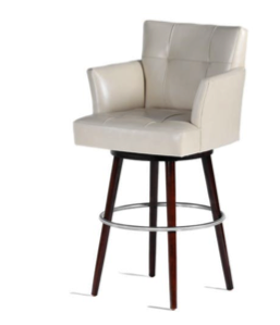 white Stanza Swivel Barstool